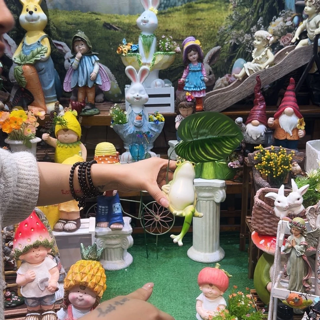 花园摆件红红火火