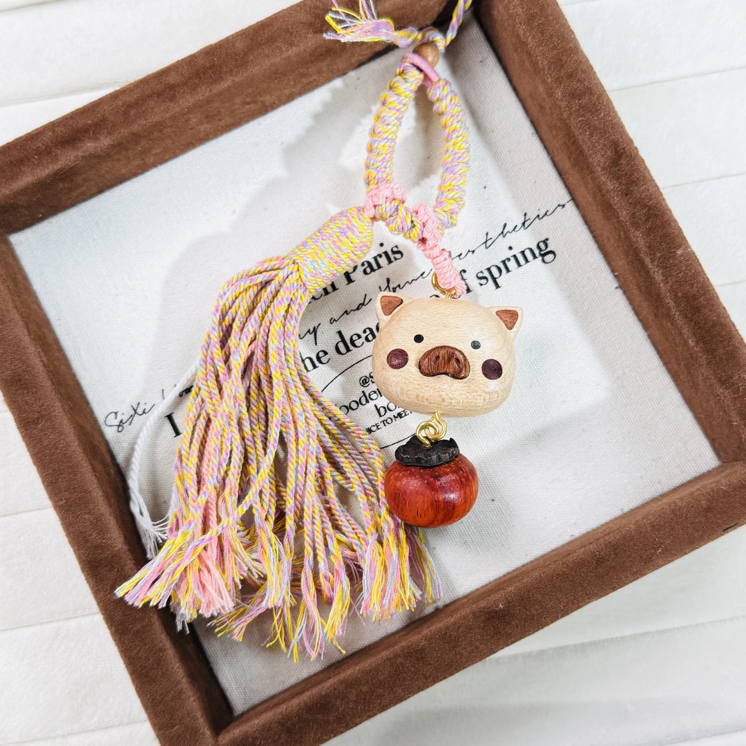 非金属布艺手链 诸事皆宜-手工绳编挂件