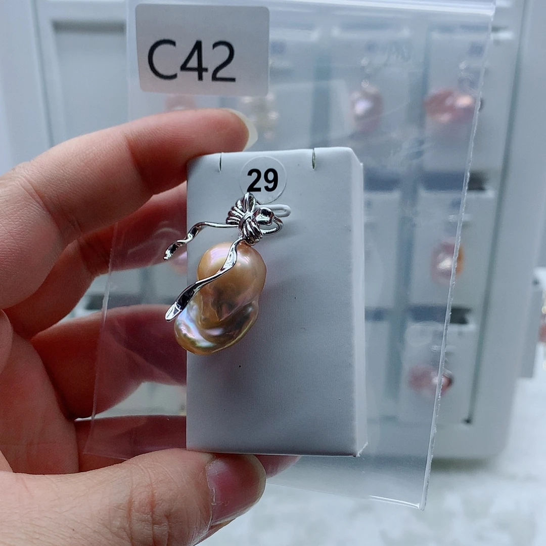 淡水珍珠合金吊坠(不含链)