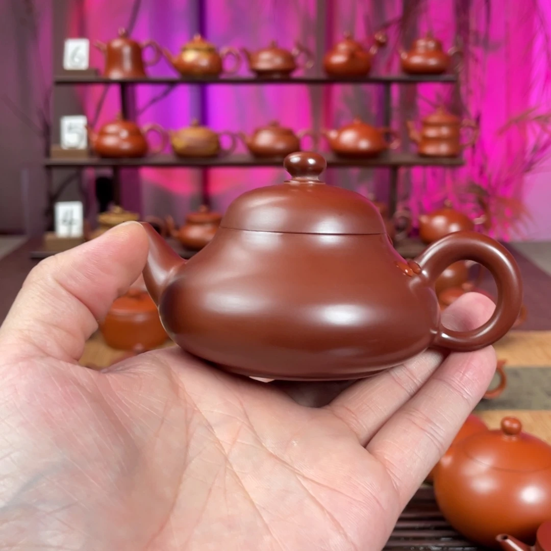 鹏***少茶壶紫砂精工梨壶