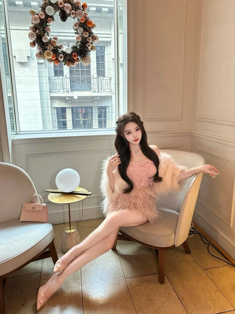 【嗲嗲千金】高级感小众气质重工富贵千金连衣裙聚会度假私服短裙女