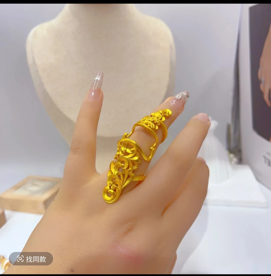 铜合金项链 饰品铜合金项链四件套项链dilzok新款金色时尚手工