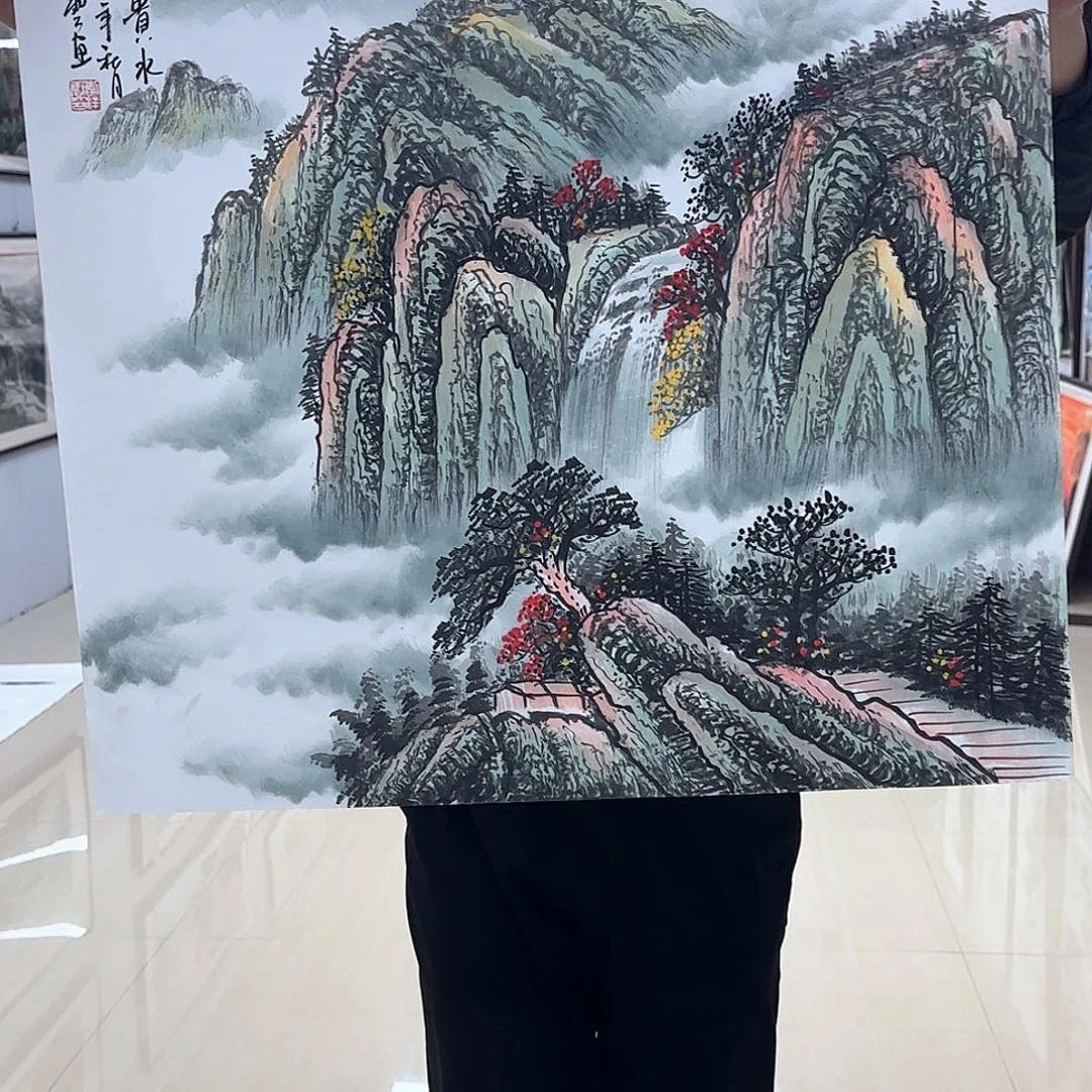 国画国画作品多次