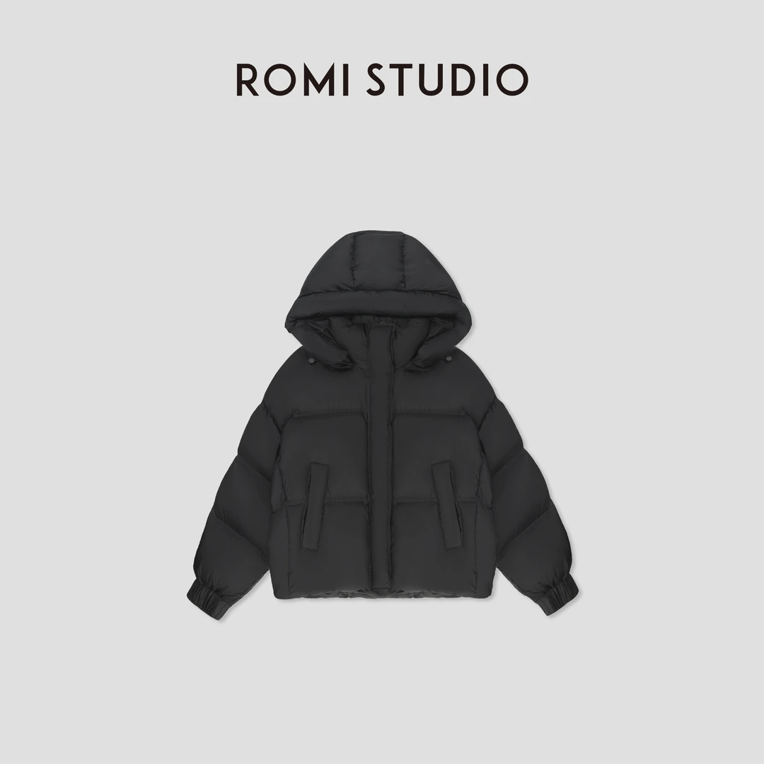 ROMI STUDIO”重塑经典“腔调穿搭90%白鹅绒龟背感羽绒服23AWW678