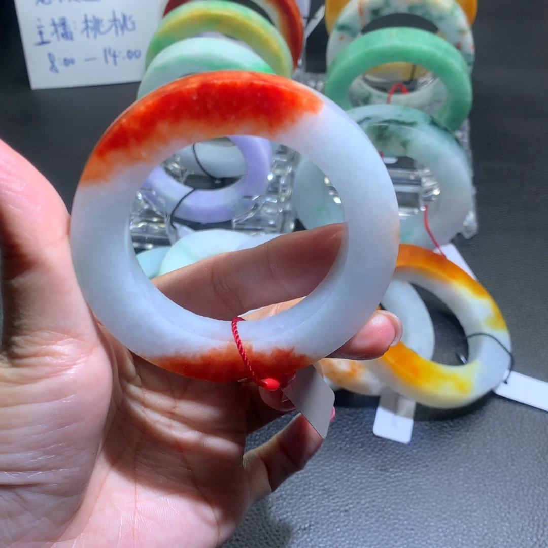 未镶嵌红红火火定制翡翠53.59