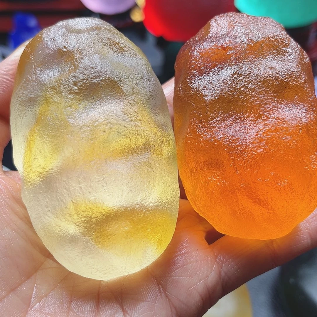 北疆彩色随形彩石