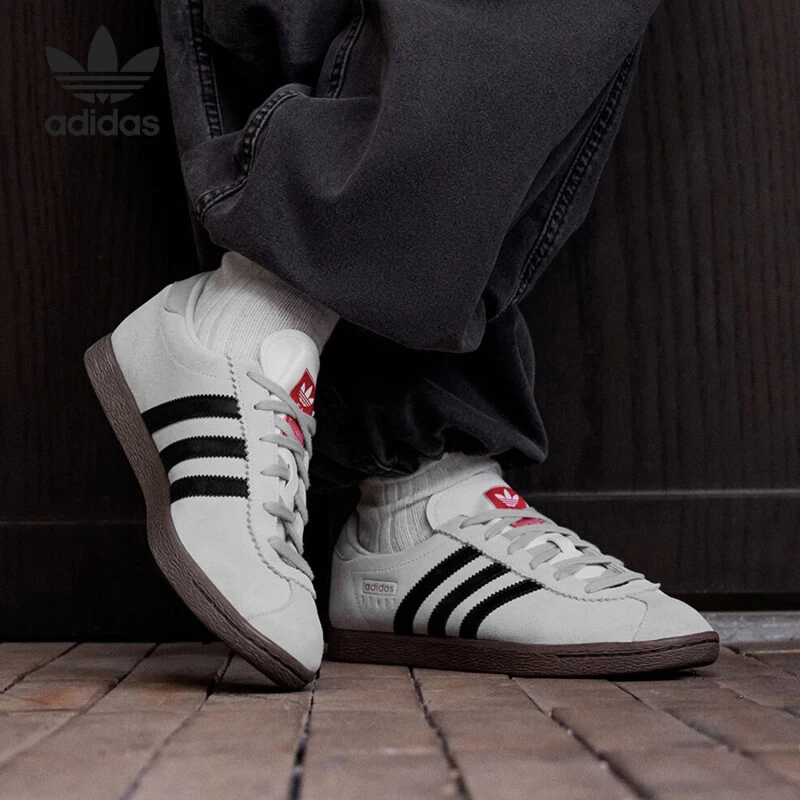 ADIDAS/阿迪达斯三叶草男女经典薄底麂皮运动板鞋JR6342
