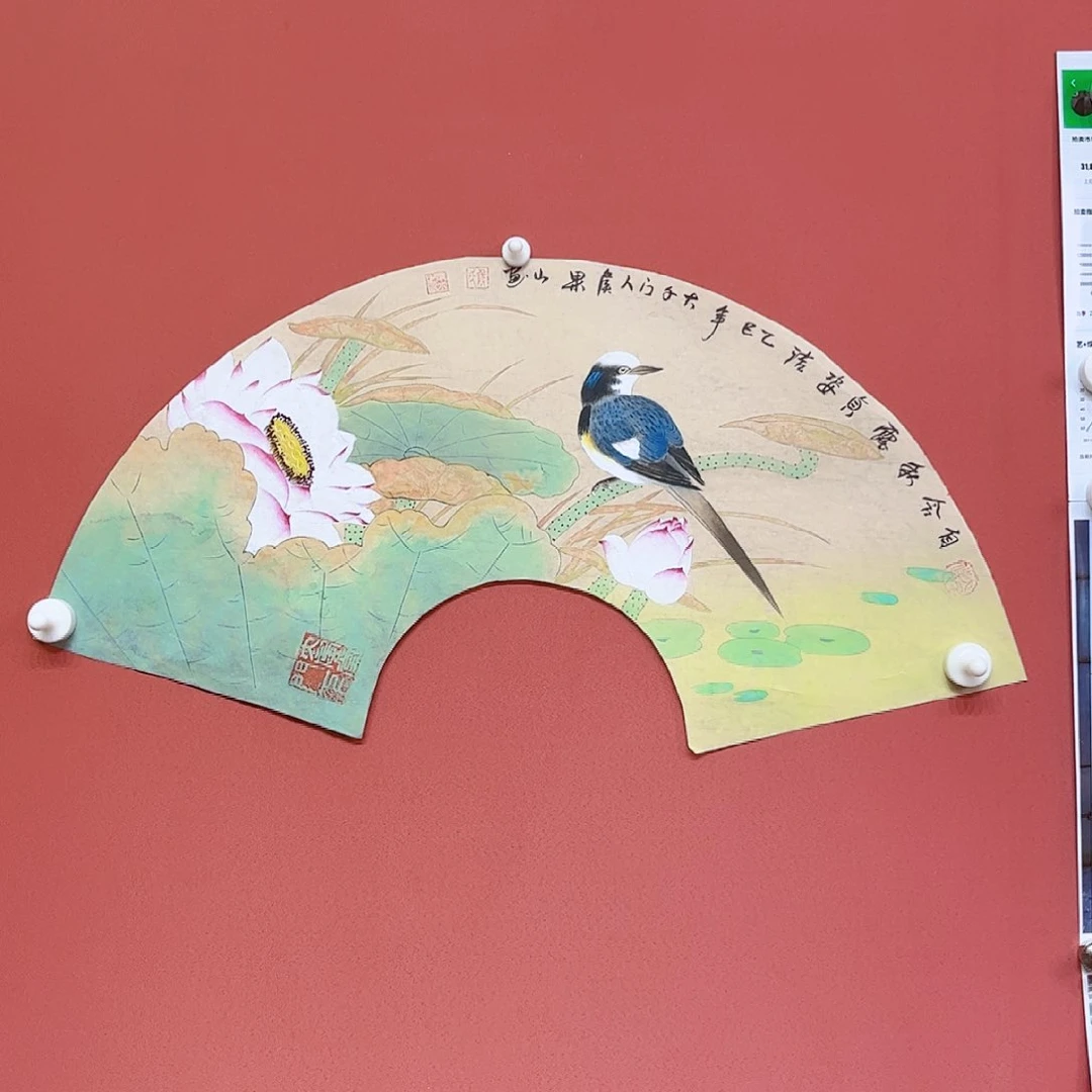 国画侯果山老师亲笔手绘作品朵