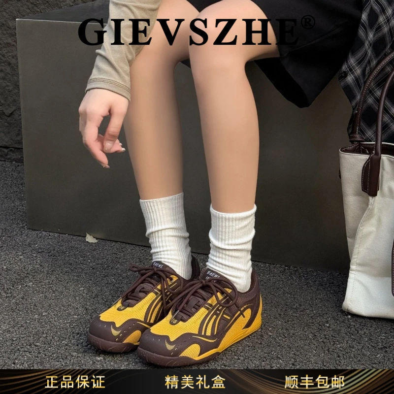 纪诗哲真皮透气超火阿甘鞋2025新款舒适软底显脚小百搭休闲运动鞋