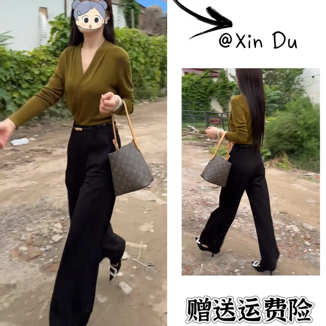 2025秋季新款时尚显瘦气质女士网红洋气两件套百搭款D23261