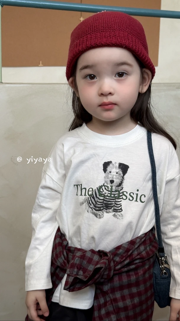 【YIYAYA】25秋～女童百搭小狗T81105