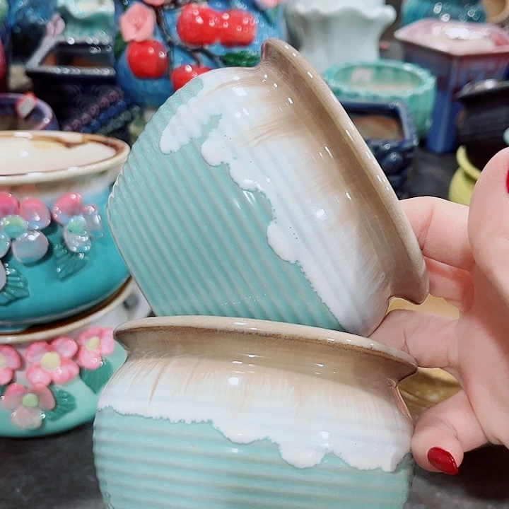 多肉陶瓷花盆满10元包邮