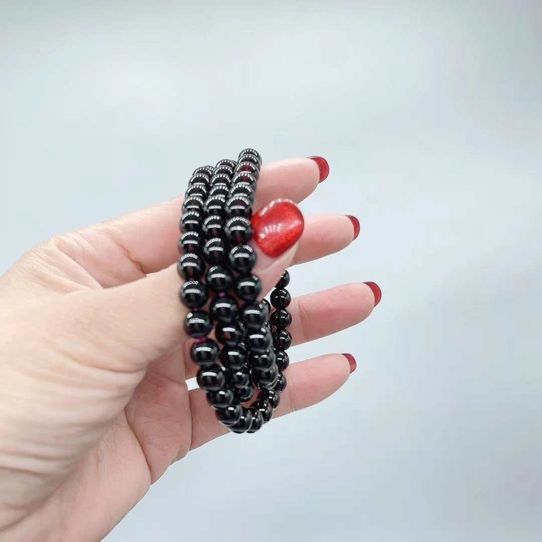 【玉美人曌璞阁】石榴石多圈手串约卡7（多样性发货拍一发一）