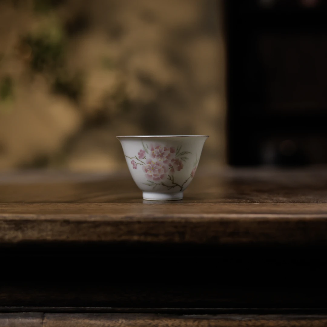 【梵田里】茶具-桃花-雲由山坊&梵田里-主人杯-80ml（雲由S0453）