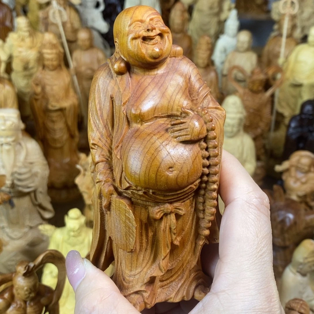 木微瑕12高站立蒲扇弥勒