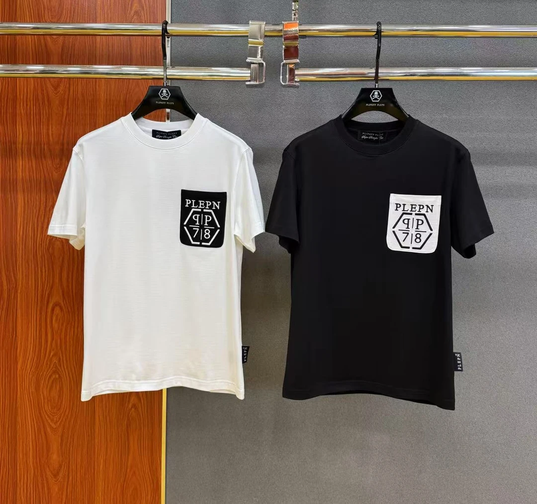 PLIPHPP PLEPN2025新款高奢78定制微宽松圆领夏季短袖 T恤1738