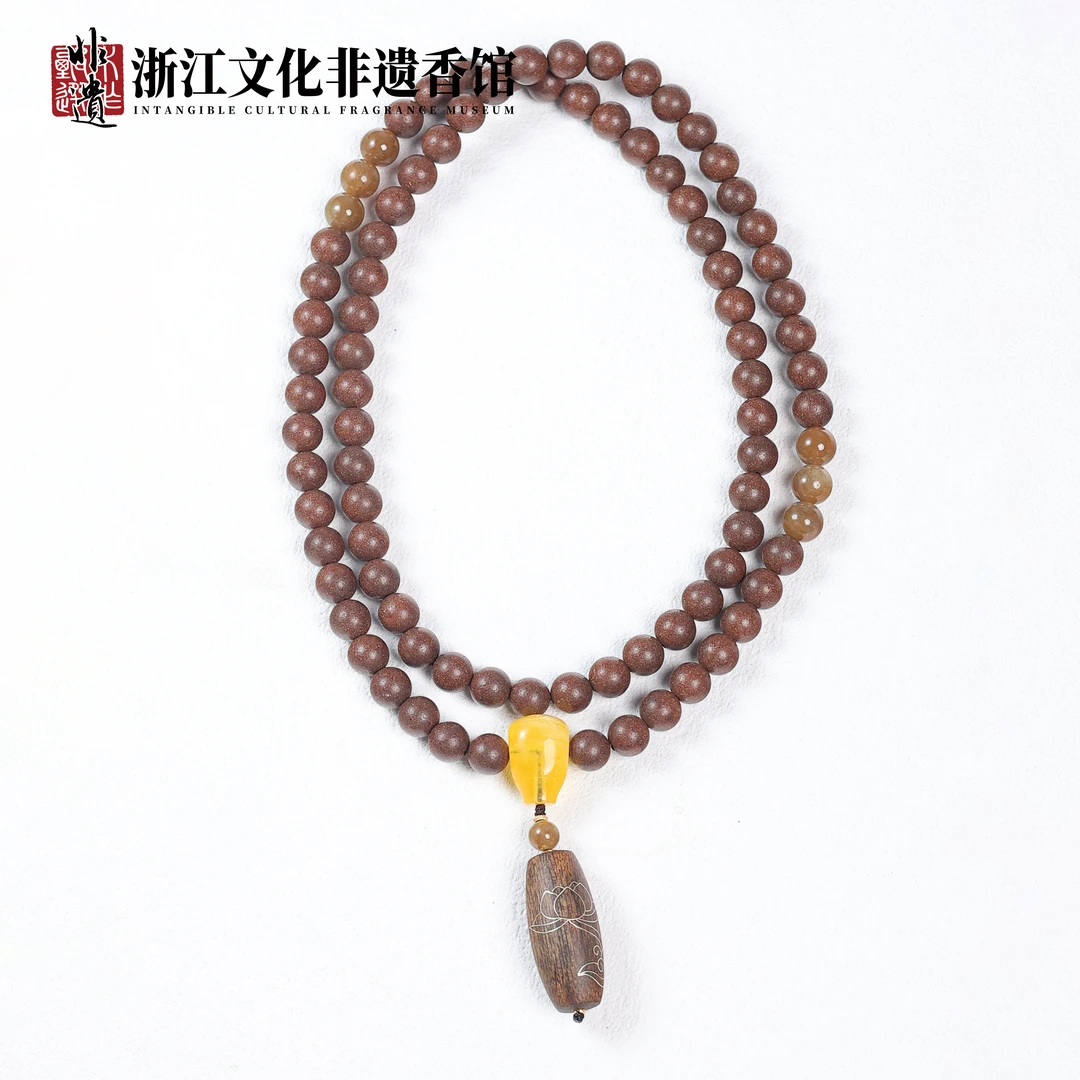 【非遗药香】药香珠雍证旷野 0.8多圈手串送*2瓶精油 CX005
