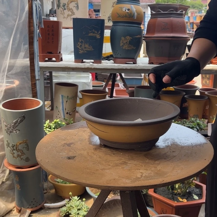 宜兴紫砂花盆花盆32