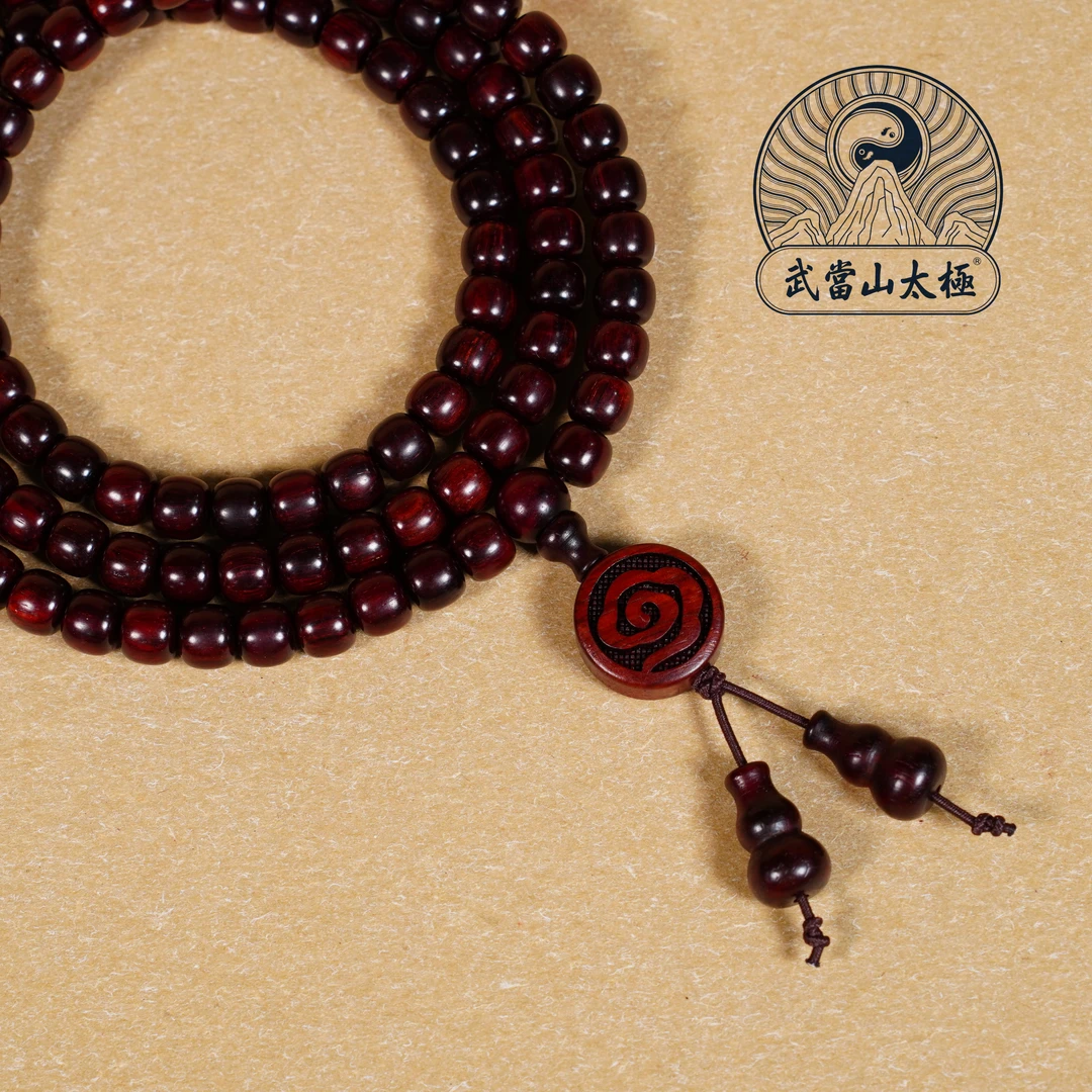 【小莲工艺】印度小叶紫檀火焰纹6*7多圈手串