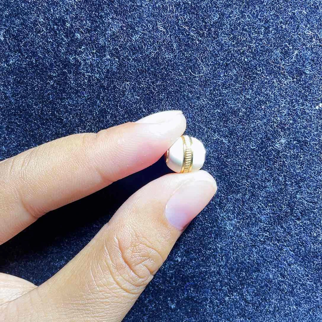 蜜蜡裸石银S925镶嵌汉堡瓷白