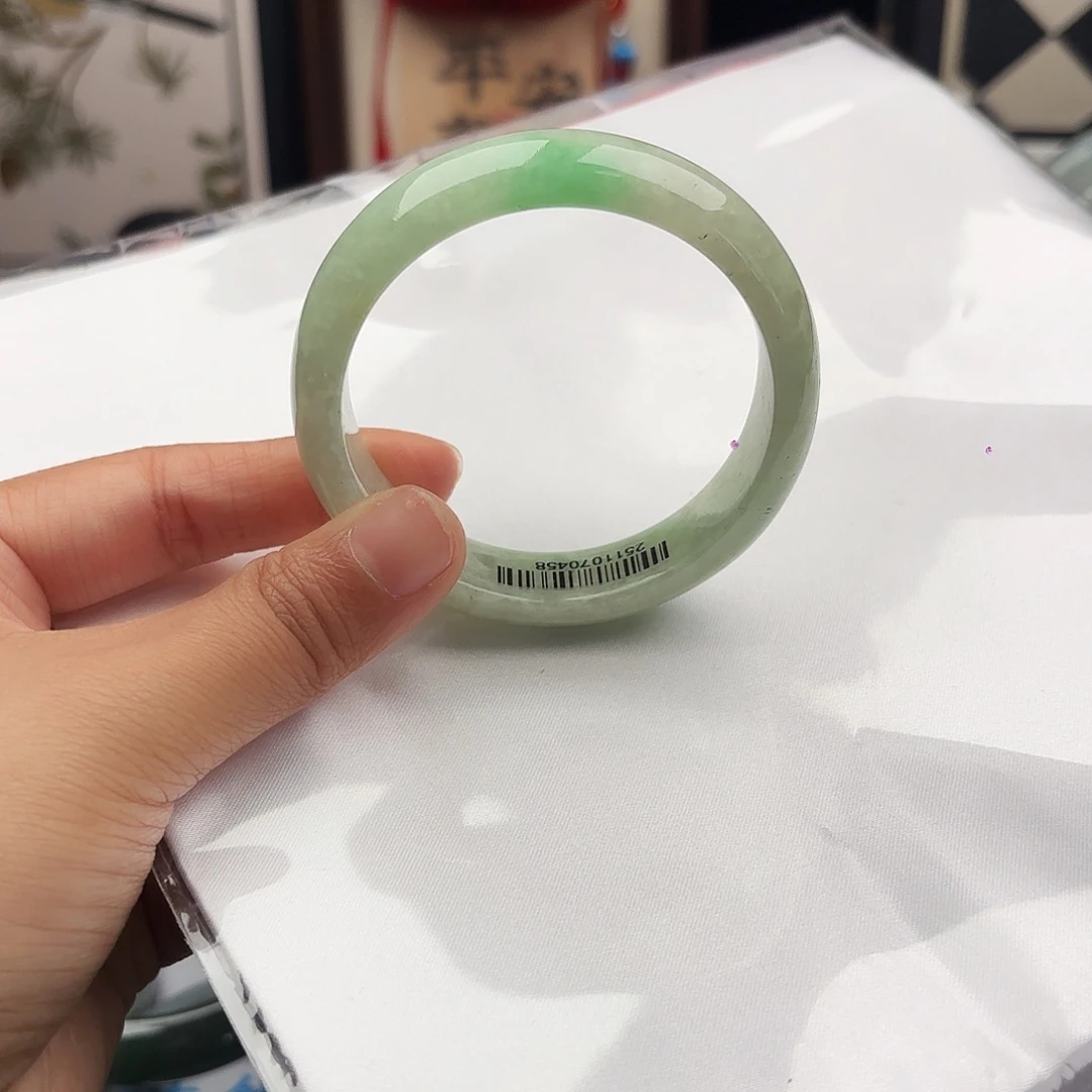 翡翠未镶嵌手镯54-56 27