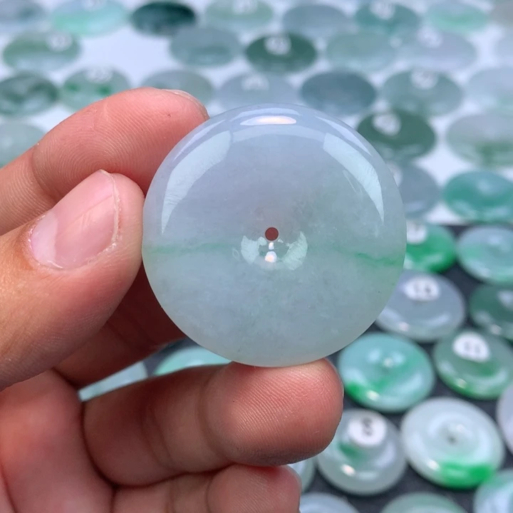 颈饰未镶嵌翡翠缅甸天然A货翡翠37.6-6.8