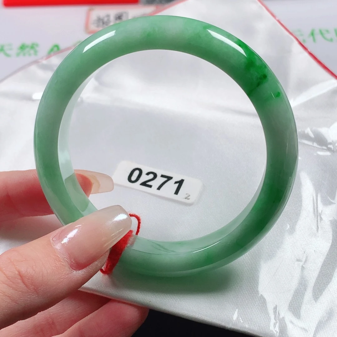 未镶嵌手镯翡翠天然翡翠手镯0271