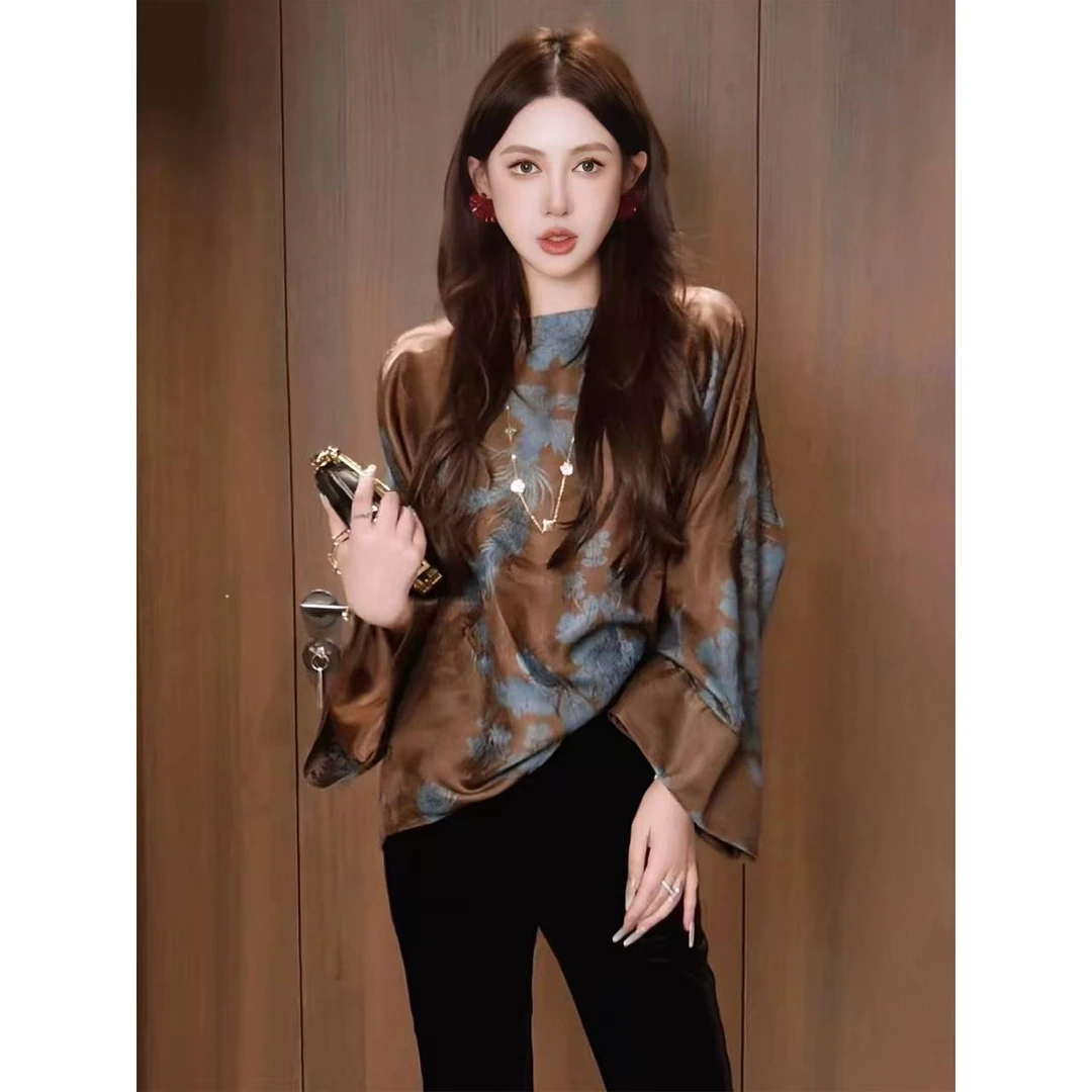 早秋新中式国风女装长袖衬衫女2025新款轻奢高级感巨好看盘扣上衣