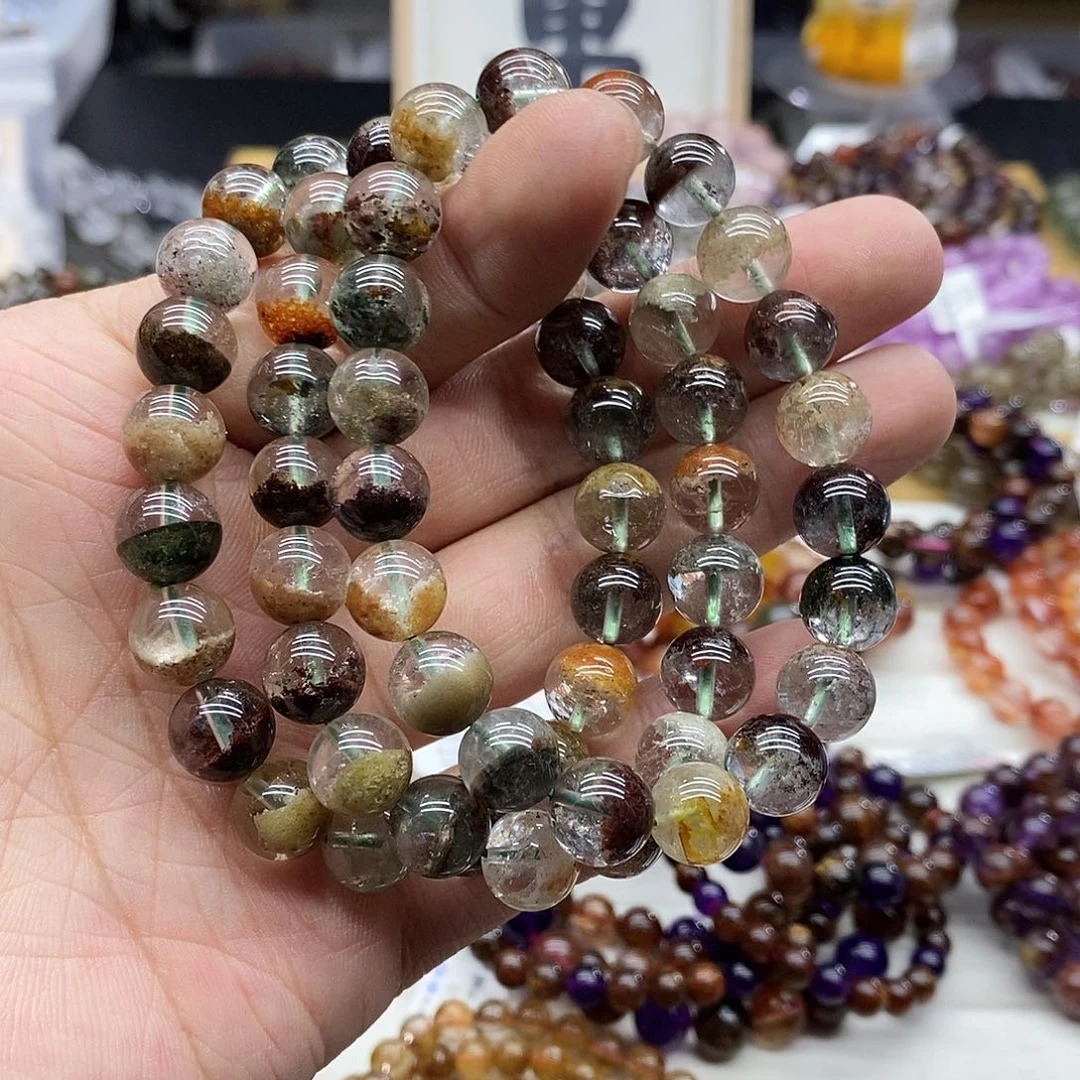 水晶手串未镶嵌多样性发货发一条