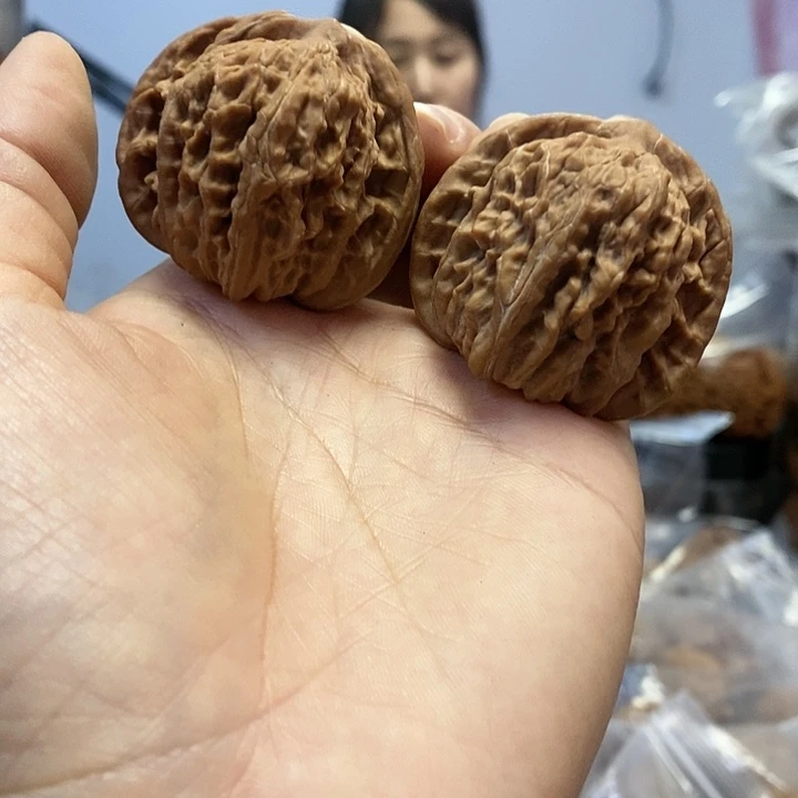 把件文玩核桃42红皮四座楼