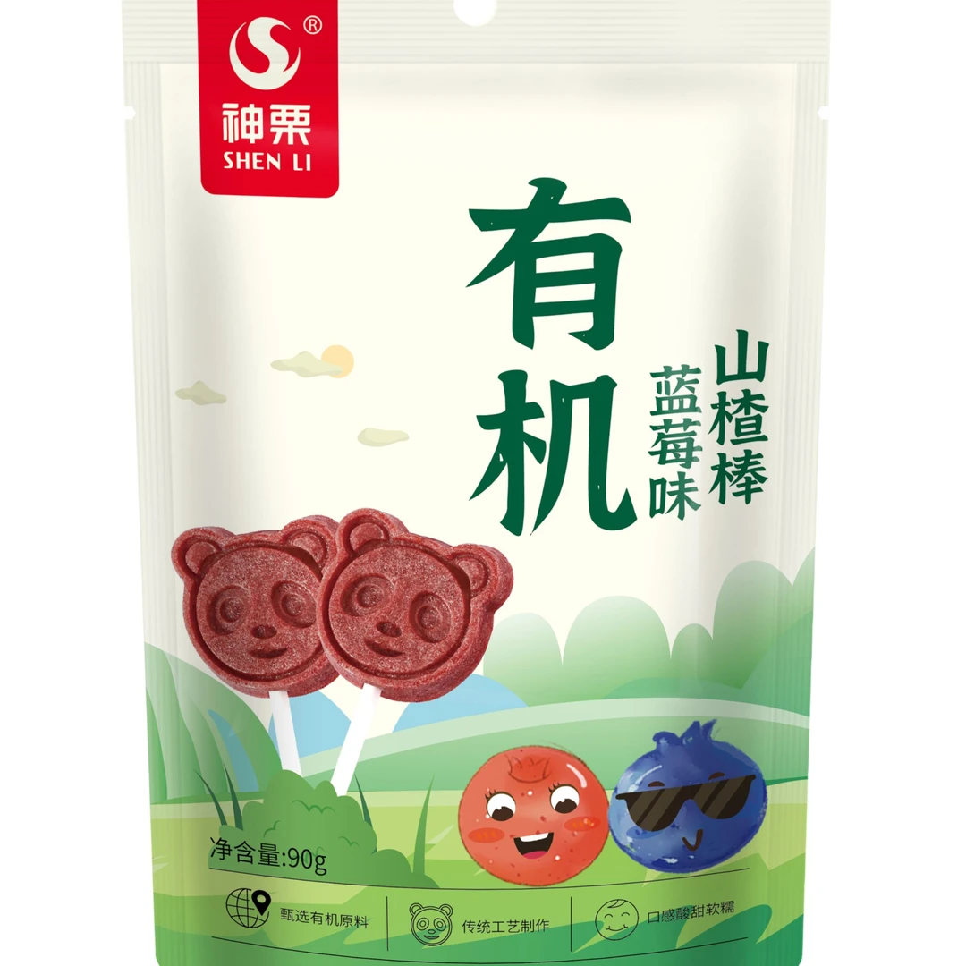 神栗有机山楂棒（蓝莓味）酸甜解馋零食