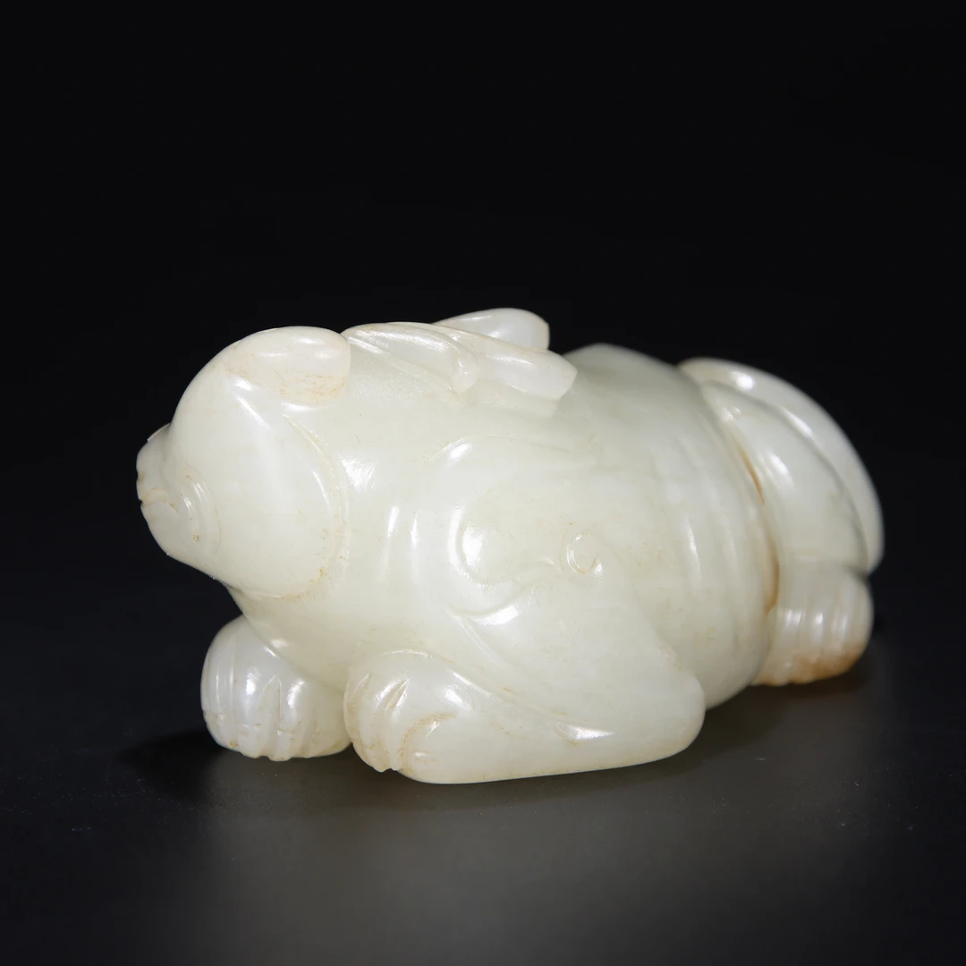 清和田玉瑞兽把件-NX