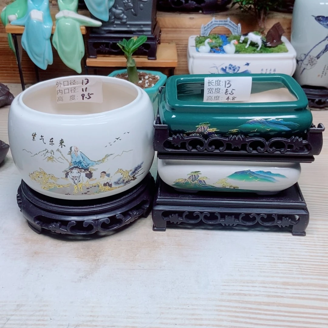 瓷片陶瓷花盆陶瓷艺术