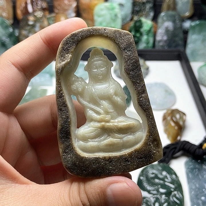 颈饰未镶嵌翡翠翡翠a货