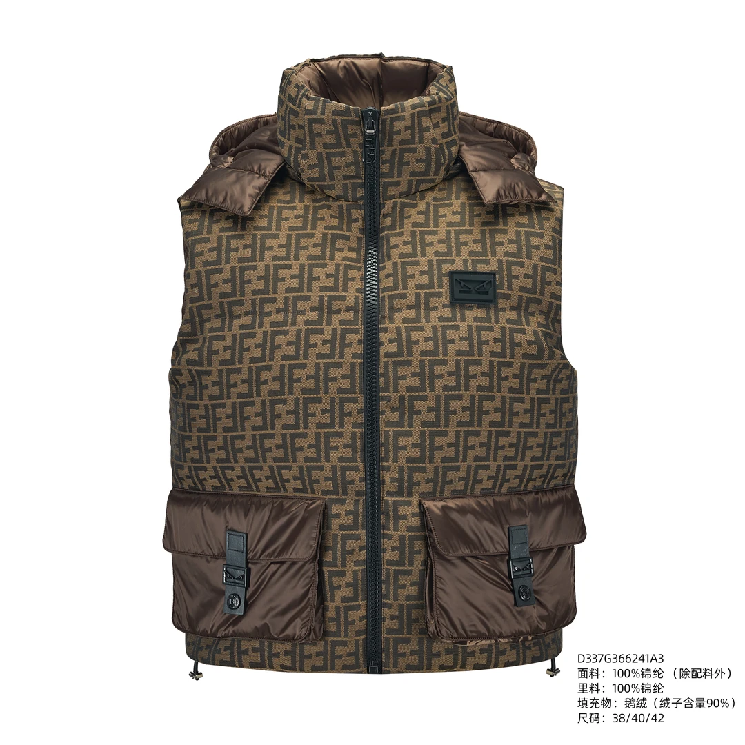FENDILOR小怪兽25年秋冬款女士羽绒马甲 D337G366241A