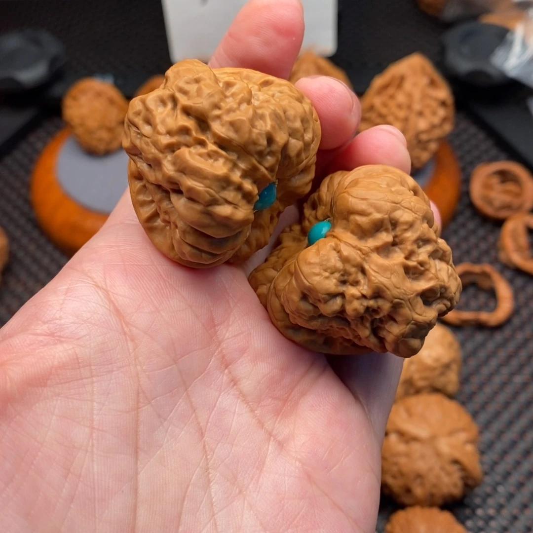 文玩核桃把件蛤蟆头38天花板