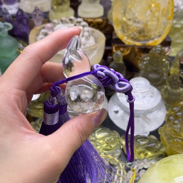 水晶珠宝半成品未镶嵌摆件