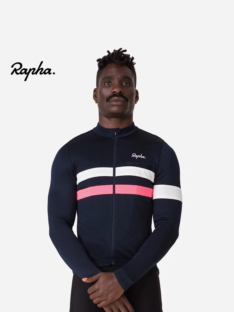 Rapha官方男款Brevet远途反光美利奴长距离防晒长袖骑行服上衣