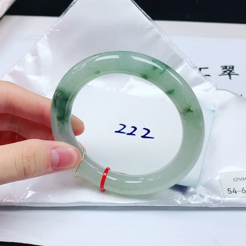 【闪购商品】翡翠手镯（圆镯）未镶嵌缅甸天然a货手镯54