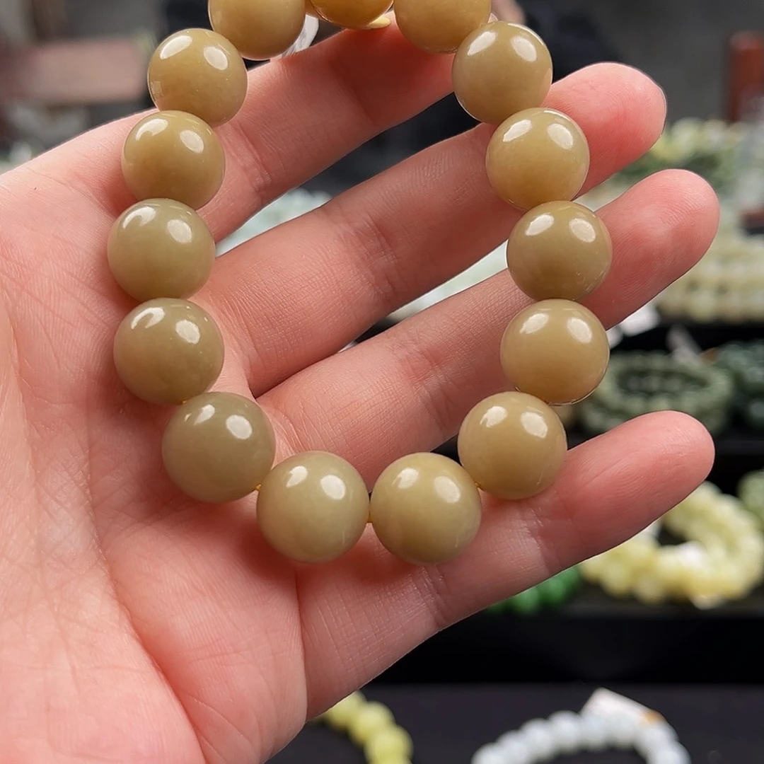 和田玉手串未镶嵌