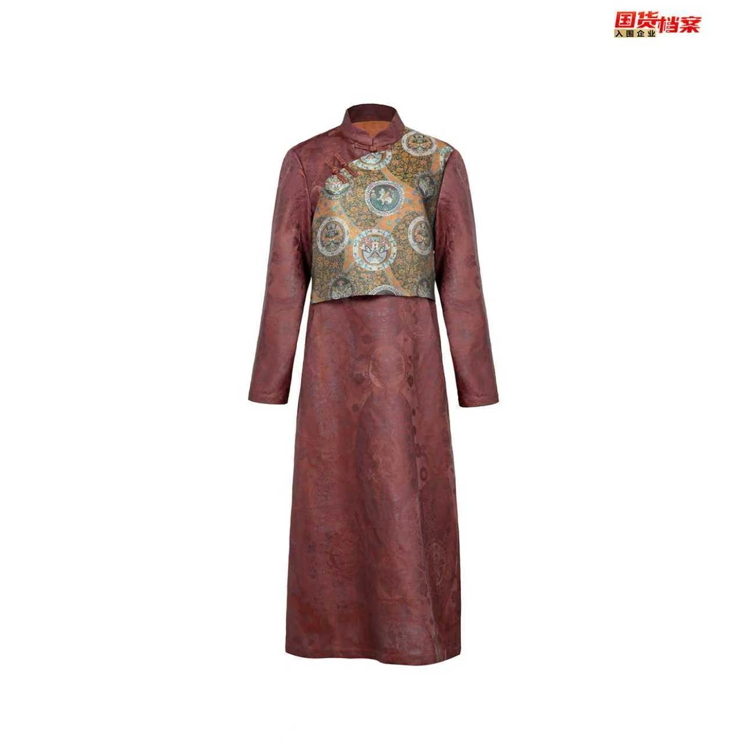 【万象有衣】妙法莲华-原创设计师款香云纱-8552