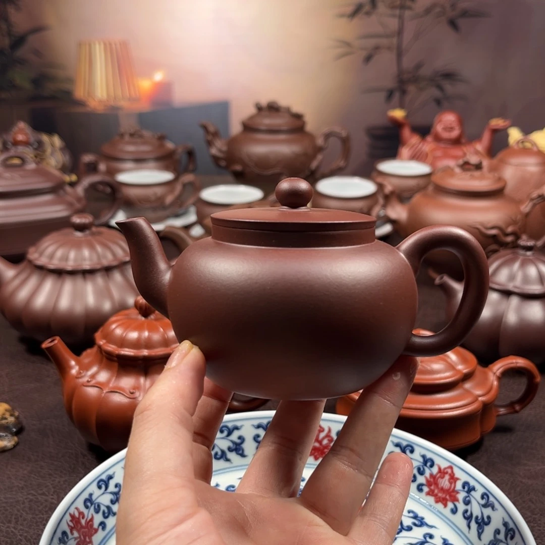 茶壶紫砂原矿紫泥150毫升