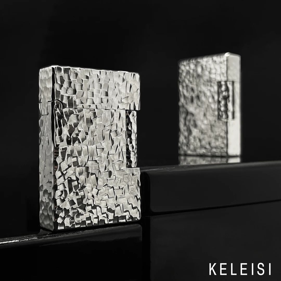 KELEISI克雷斯【L2小号碎碎冰】轻奢高档钢音纯铜侧滑式朗声打火机
