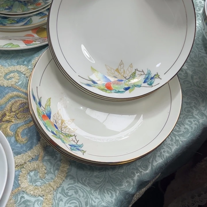 瓷片荔枝盘六个微瑕