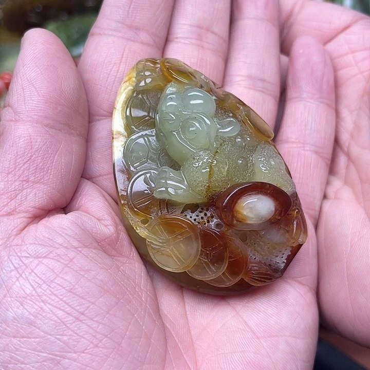 蛇纹石玉手把未镶嵌