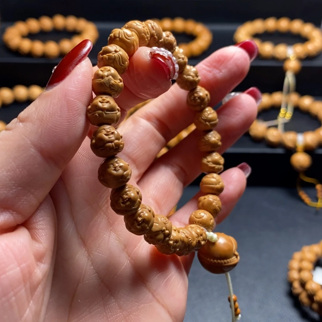 猴头核桃手串暴富财神0.8+9+