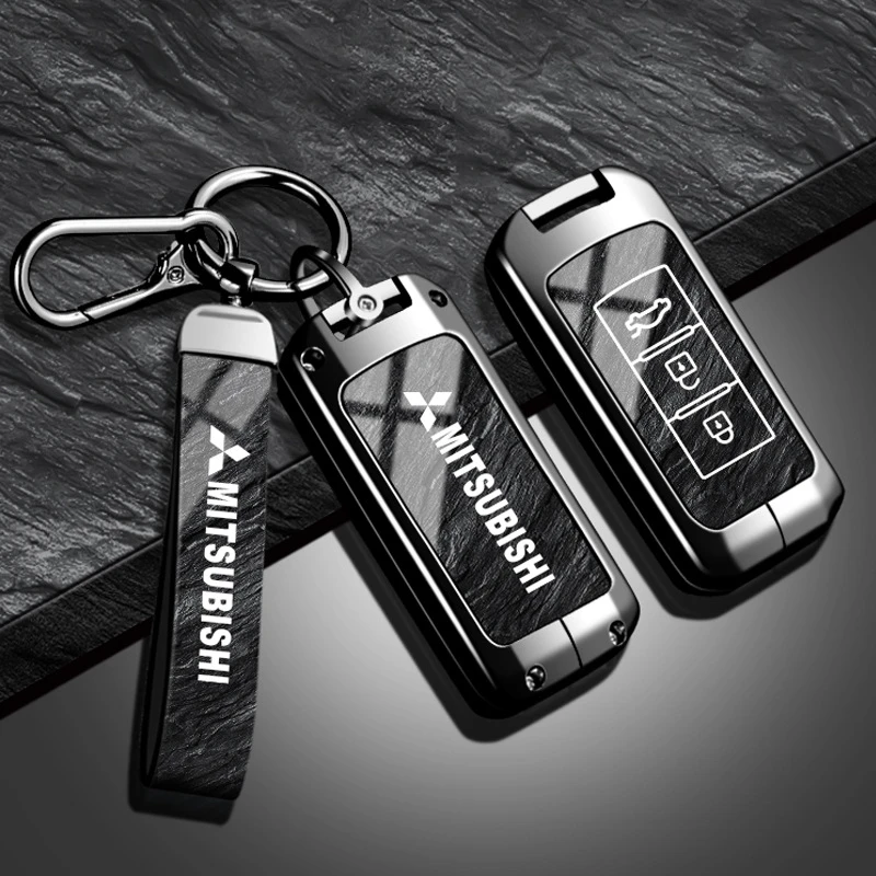 【38】三菱汽车钥匙套欧兰德车高档壳扣奕歌欧蓝德劲炫全新款