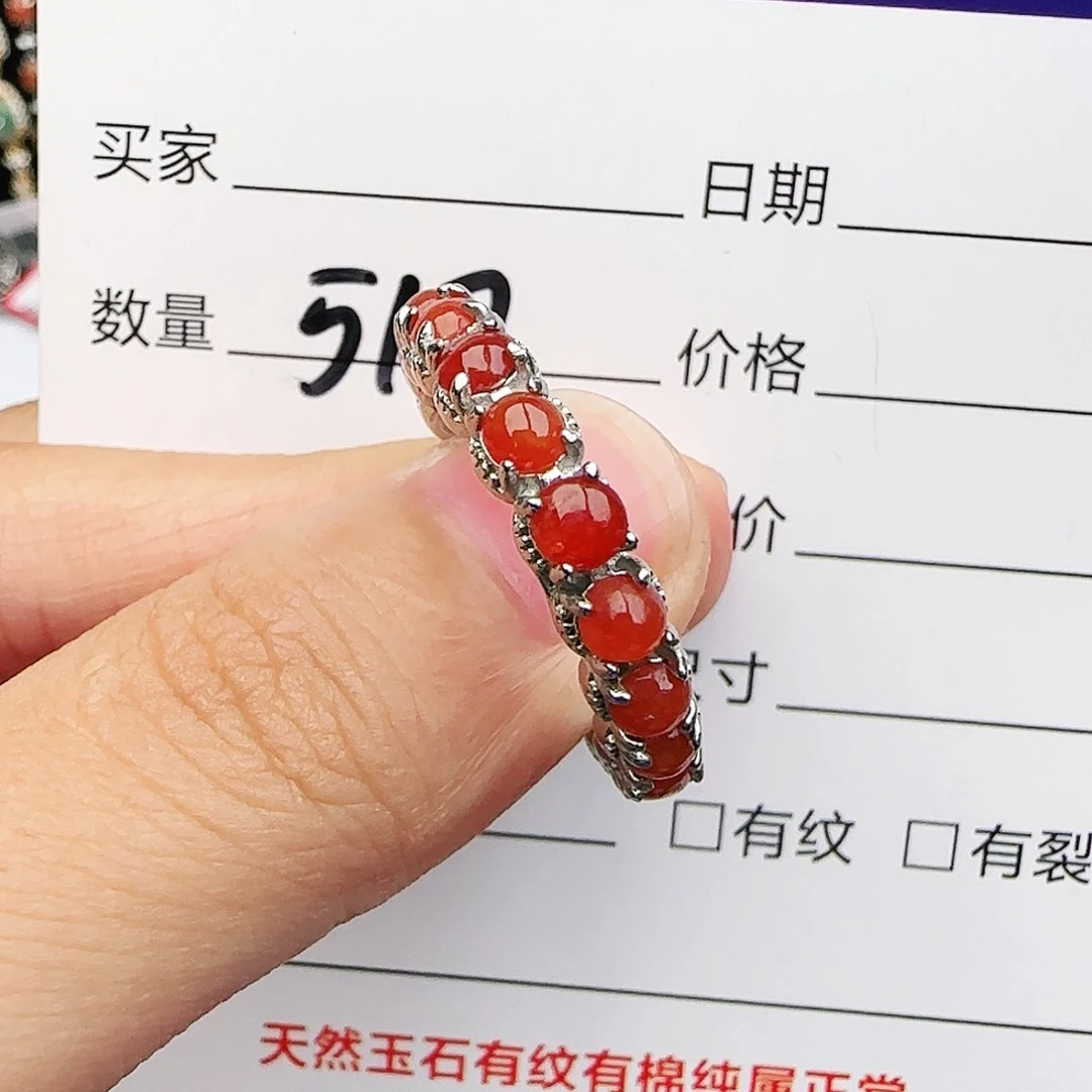 银S925镶嵌戒指翡翠戒指