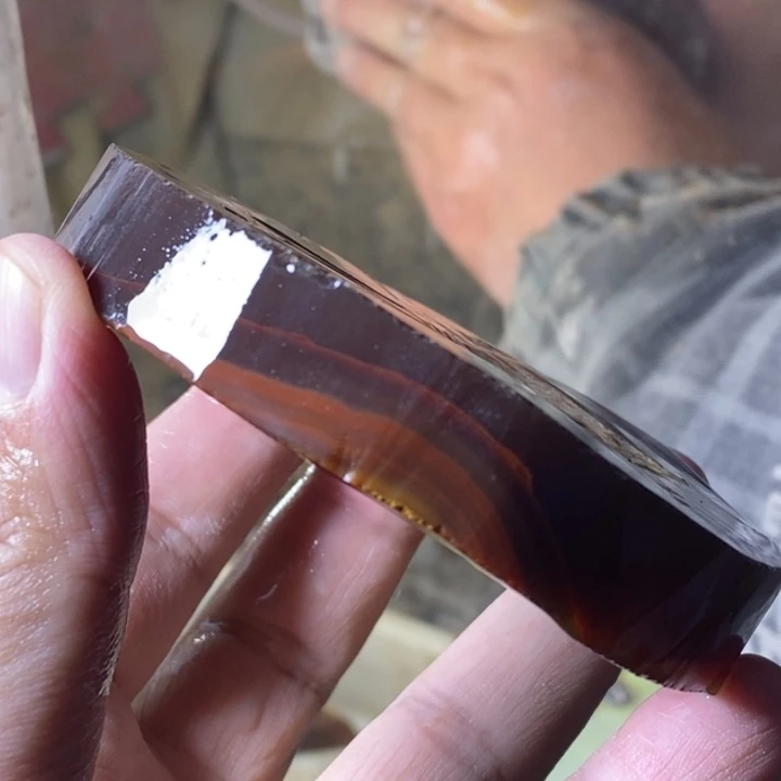 小***亮定制玛瑙未镶嵌手镯小月手镯工费