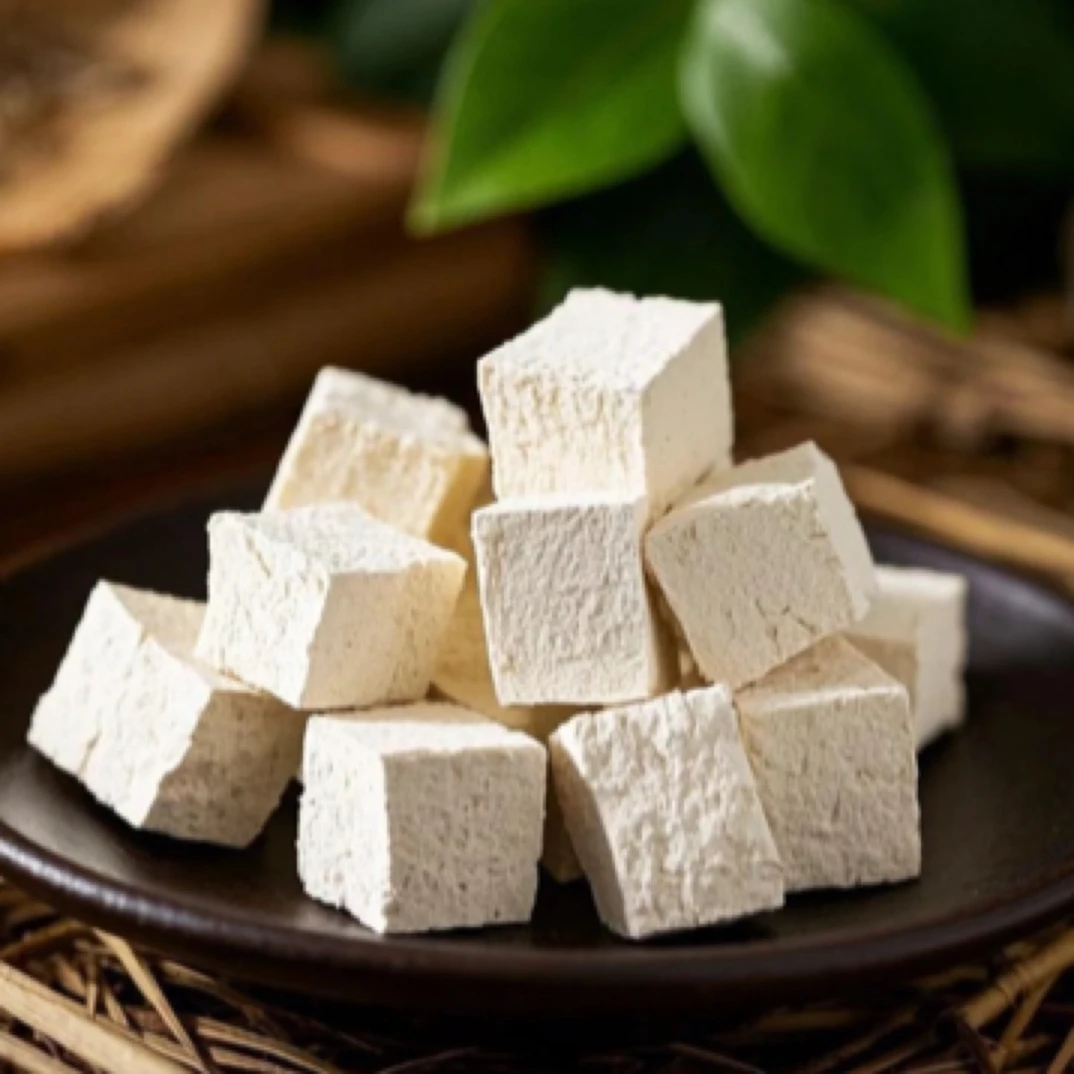 天然农家茯苓中心切块泡茶煮粥炖汤食用原材料